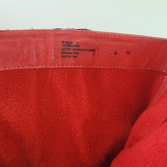 Miz Mooz Red Pearson Red High Button Boots (7.5 US - Picture 10 of 10